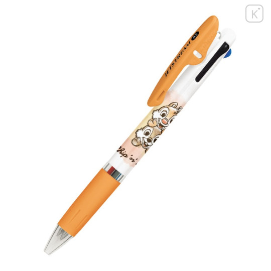 Japan Disney Jetstream 3 Color Multi Ballpoint Pen - Chip & Dale - 2