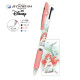 Japan Disney Jetstream 3 Color Multi Ballpoint Pen - Little Mermaid Ariel Cherry Pink