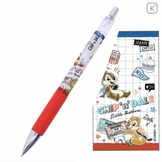 Japan Disney Mechanical Pencil - Chip & Dale Classic Music - 1