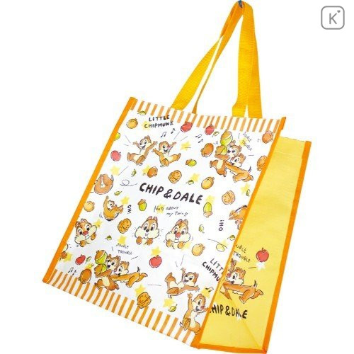 Japan Disney Shopping Tote Bag - Chip & Dale - 1