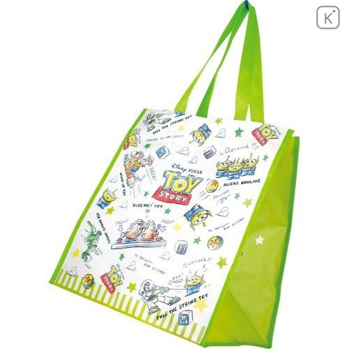 Japan Disney Toy Story Shopping Tote Bag - Little Green Men Alien - 1