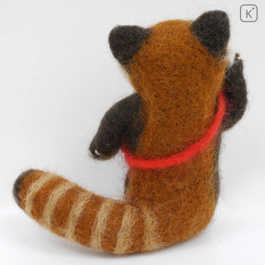 Japan Sun Felt Wool Needle Felting Kit - Hello Red Panda - 4