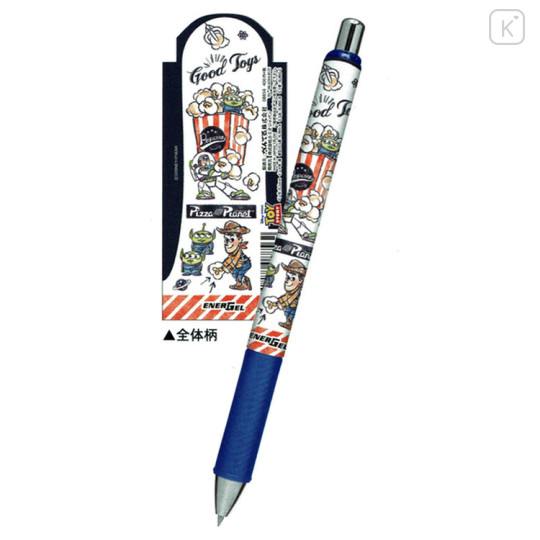 Japan Disney EnerGel Gel Pen - Toy Story & Little Green Men Aliens Popcorn - 1