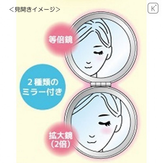 Japan San-X Rilakkuma Hand Mirror - Pink - 3