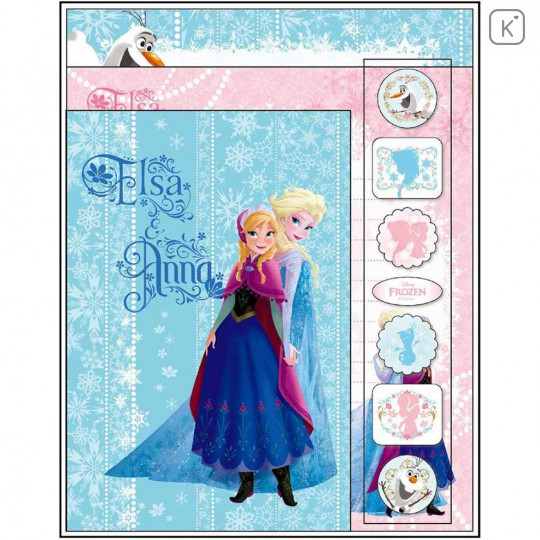 Japan Disney Frozen Letter Set - Elsa & Anna - 1
