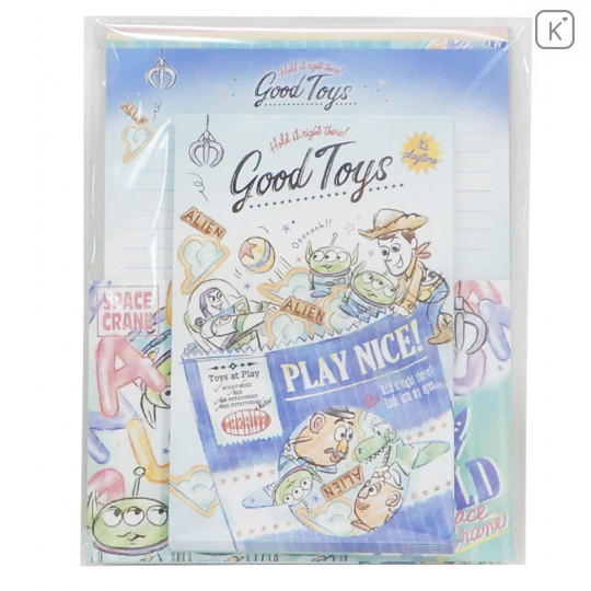 Japan Disney Letter Envelope Set - Toy Story Good Toys Play Nice! - 1