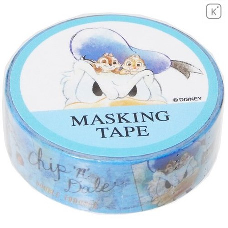 Japan Disney Washi Paper Masking Tape - Donald Duck Versus Chip & Dale - 1