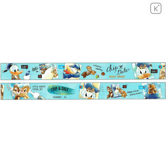 Japan Disney Washi Paper Masking Tape - Donald Duck Versus Chip & Dale - 2