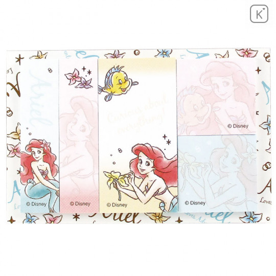 Japan Disney Store Little Mermaid Ariel Sticky Notes & Folder Set - 2
