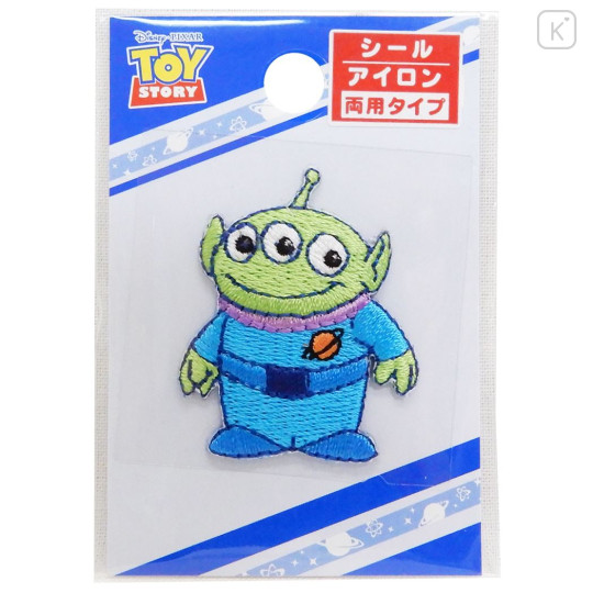 Japan Disney Embroidery Applique Patch - Toy Story Little Green Men Alien - 1