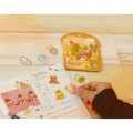 Japan San-X Rilakkuma Masking Seal Flake Sticker - Bread - 3