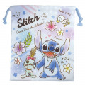 Japan Disney Drawstring Bag - Stitch Ohana - 1