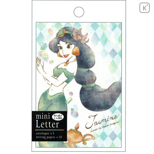 Japan Disney Letter Envelope Set - Jasmine My Little Dream - 1