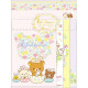 Japan San-X Letter Writing Volume Set - Rilakkuma / Easter Egg Korilakkuma Chairoikoguma