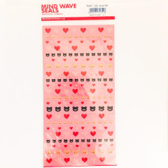 Japan Mind Wave Seals Mini Stickers - Pig & Heart