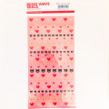 Japan Mind Wave Seals Mini Stickers - Pig & Heart - 1