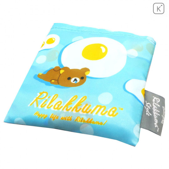 Japan Rilakkuma Eco Shopping Bag - Happy life with Rilakkuma Blue - 1