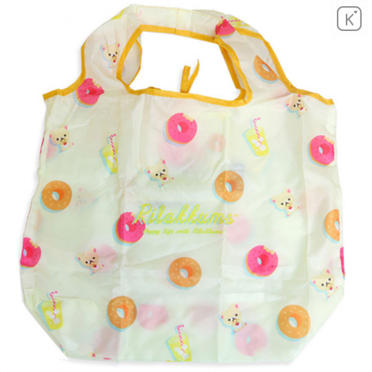 Japan Rilakkuma Eco Shopping Bag - Happy life with Rilakkuma Yellow - 2