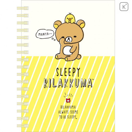 San-X Rilakkuma Notebook - Always seems to be Sleepy A6 - 1