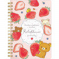 San-X Rilakkuma Notebook - Strawberry B6 - 1