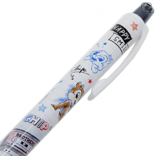 Japan Disney Kuru Toga 0.3mm Mechanical Pencil - Chip & Dale / Happy Smile - 2