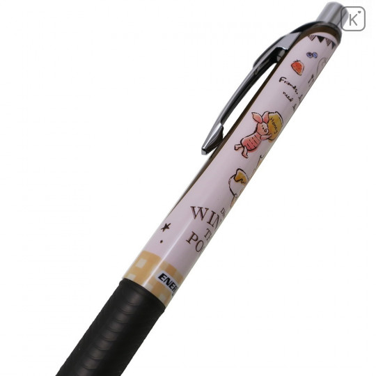 Japan Disney EnerGize Mechanical Pencil - Winnie the Pooh Black - 2