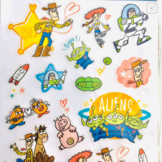 Japan Disney Sticker - Toy Story Characters Tracing Sticker - 3