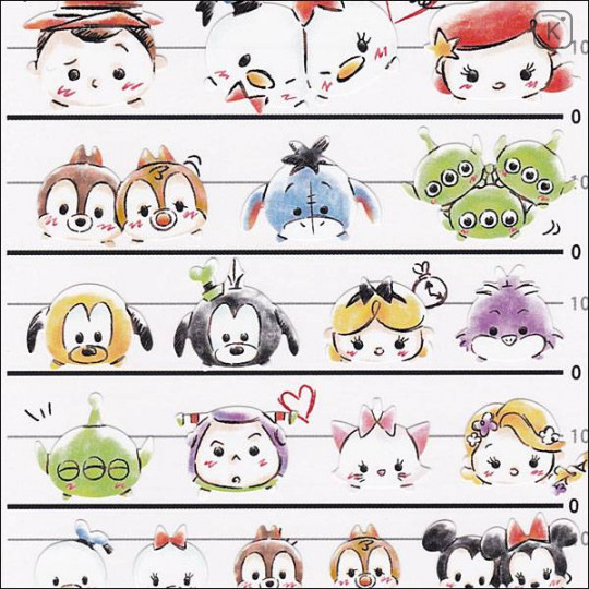 Japan Disney 4 Size Sticker - Tsum Tsum - 2