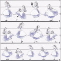Japan Disney 4 Size Sticker - Alice in Wonderland - 2