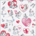 Japan Disney Heart Sticker - Alice in Wonderland - 2