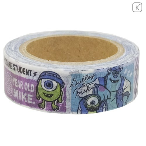 Japan Disney Washi Paper Masking Tape - Monster University Mike & Sulley - 2