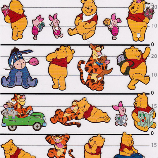 Japan Disney 4 Size Sticker - Winnie the Pooh - 2
