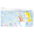 Japan Disney Clear Makeup Pouch Bag Pencil Case (M) - Alice in Wonderland - 1