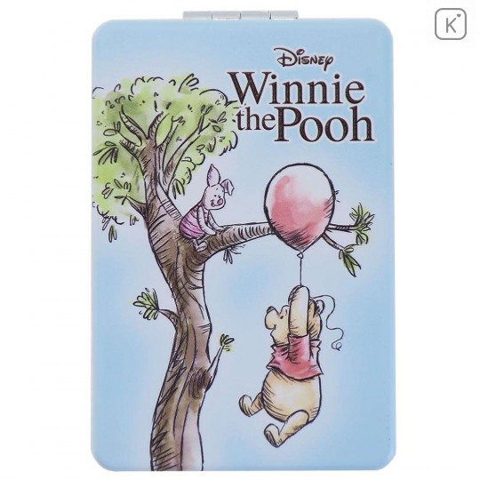 Japan Disney Hand Mirror - Winnie the Pooh Enjoy Little Something - 2