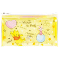 Japan Disney Clear Makeup Pouch Bag Pencil Case (M) - Winnie the Pooh & Piglet - 1