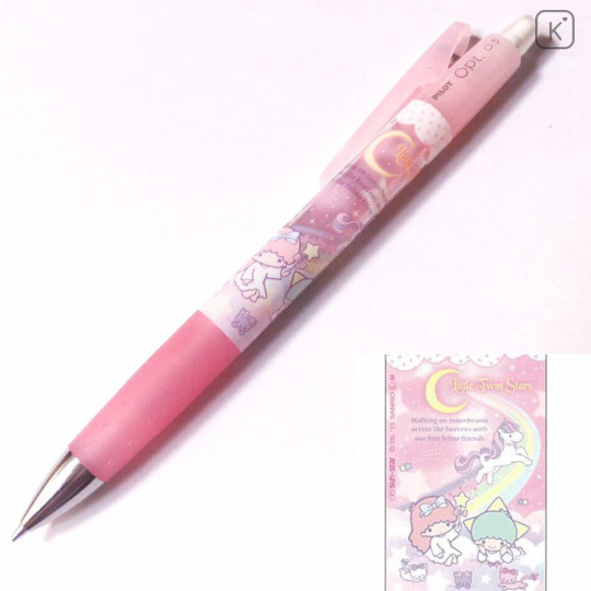 Japan Sanrio Pilot Opt. Mechanical Pencil - Little Twin Stars Pink - 1