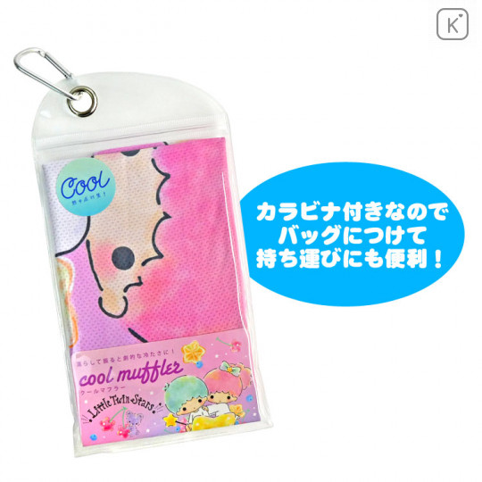 Japan Sanrio Little Twin Stars Cool Towel - Purple Pink - 2