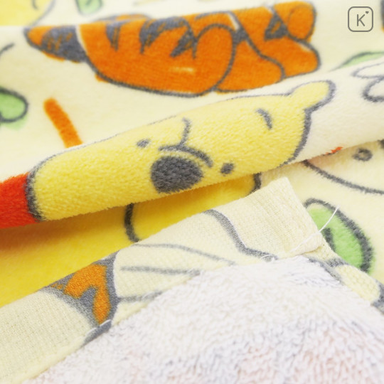 Japan Disney Winnie the Pooh Fluffy Towel - With Tigger Beige - 2