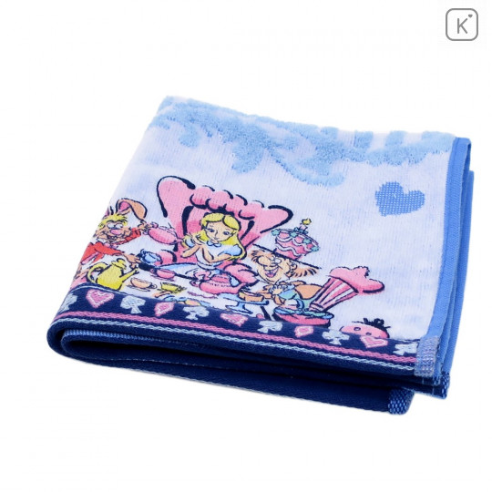 Japan Disney Fluffy Handkerchief Wash Towel - Alice in Wonderland - 2