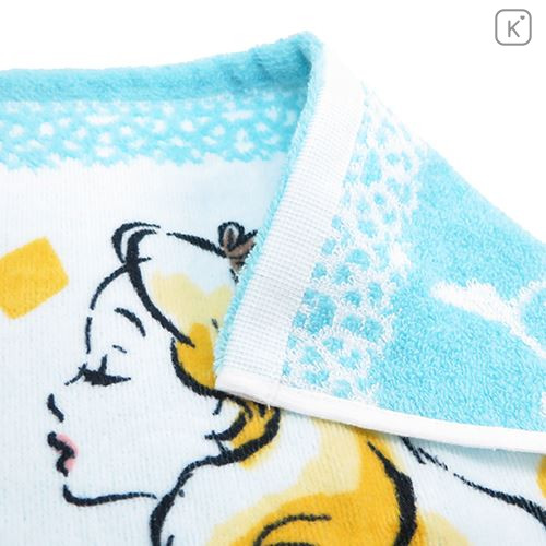 Japan Disney Alice in Wonderland Fluffy Wash Towel - Dreamy Blue - 2