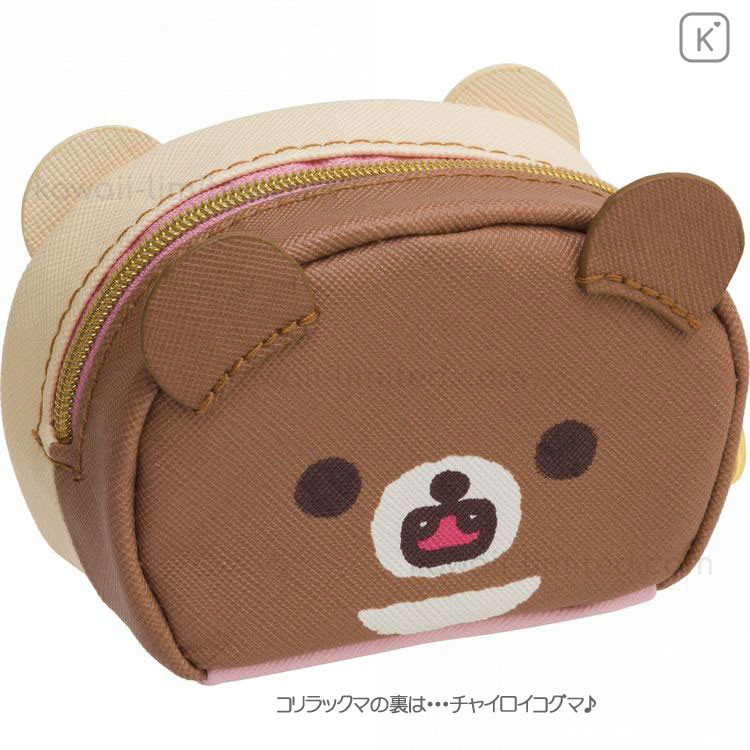 Buy San-X Rilakkuma Face Plush Zipped Pencil Case at ARTBOX (42 BRL) ❤  liked on Polyvore featuring home, home decor, office a…