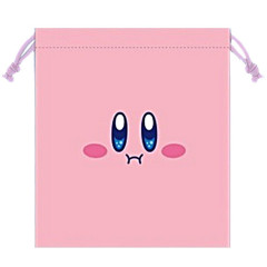 Japan Nintendo Drawstring Bag - Kirby Face