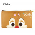 Japan Disney Pouch Makeup Bag Pencil Case - Chip & Dale Faces - 2