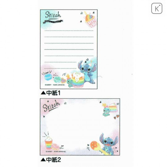 Japan Disney Mini Notepad - Stitch Pop Sweets - 2