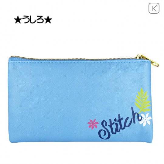 Japan Disney Pouch Makeup Bag Pencil Case - Stitch Faces - 2