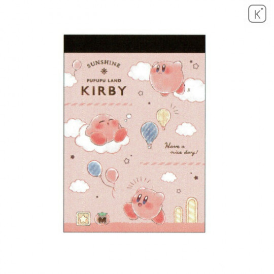 Japan Nintendo Mini Notepad - Kirby Pink Sky - 1