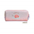 Japan Nintendo Zipper Makeup Stationery Pencil Bag Pouch - Kirby Pink Sky - 2