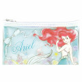 Japan Disney Clear Makeup Pouch Bag Pencil Case (M) - Little Mermaid Ariel - 1