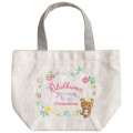 Japan San-X Rilakkuma Linen Tote Bag - Easter Egg Grey - 1