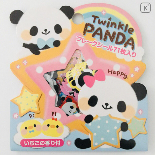 Cute Sticker Flakes 71pcs - Twinkle Panda - 1